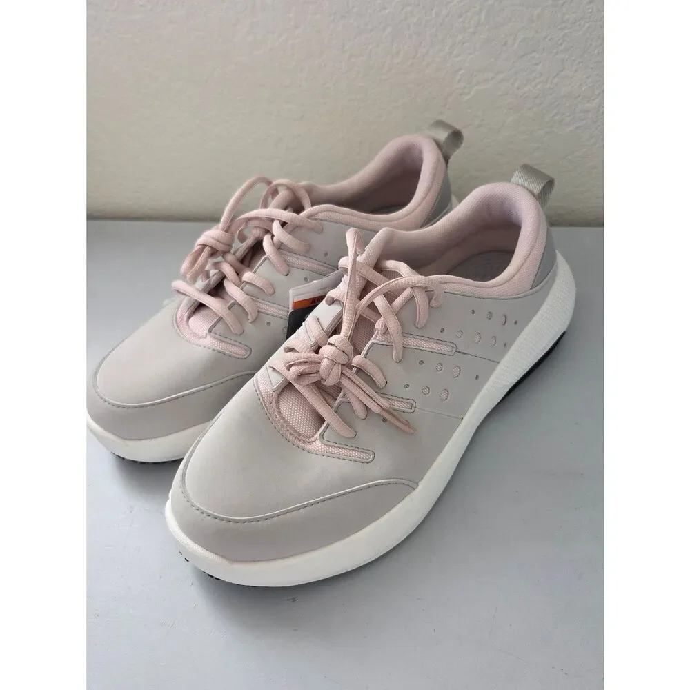 CROCS Women’s Athletic Sneakers in Light Pink and Light Gray